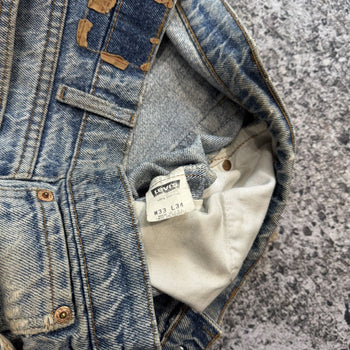 Vaqueros Levi's 505 Thrashed Faded de la década de 1980