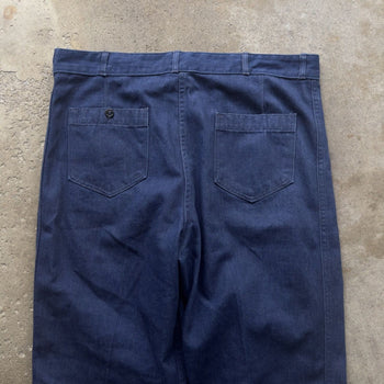 1980s USN SEAFARER DENIM FLARE BELL BOTTOM JEANS