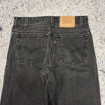 1990s Levi’s 550 Relaxed Tapered Faded Black Jeans