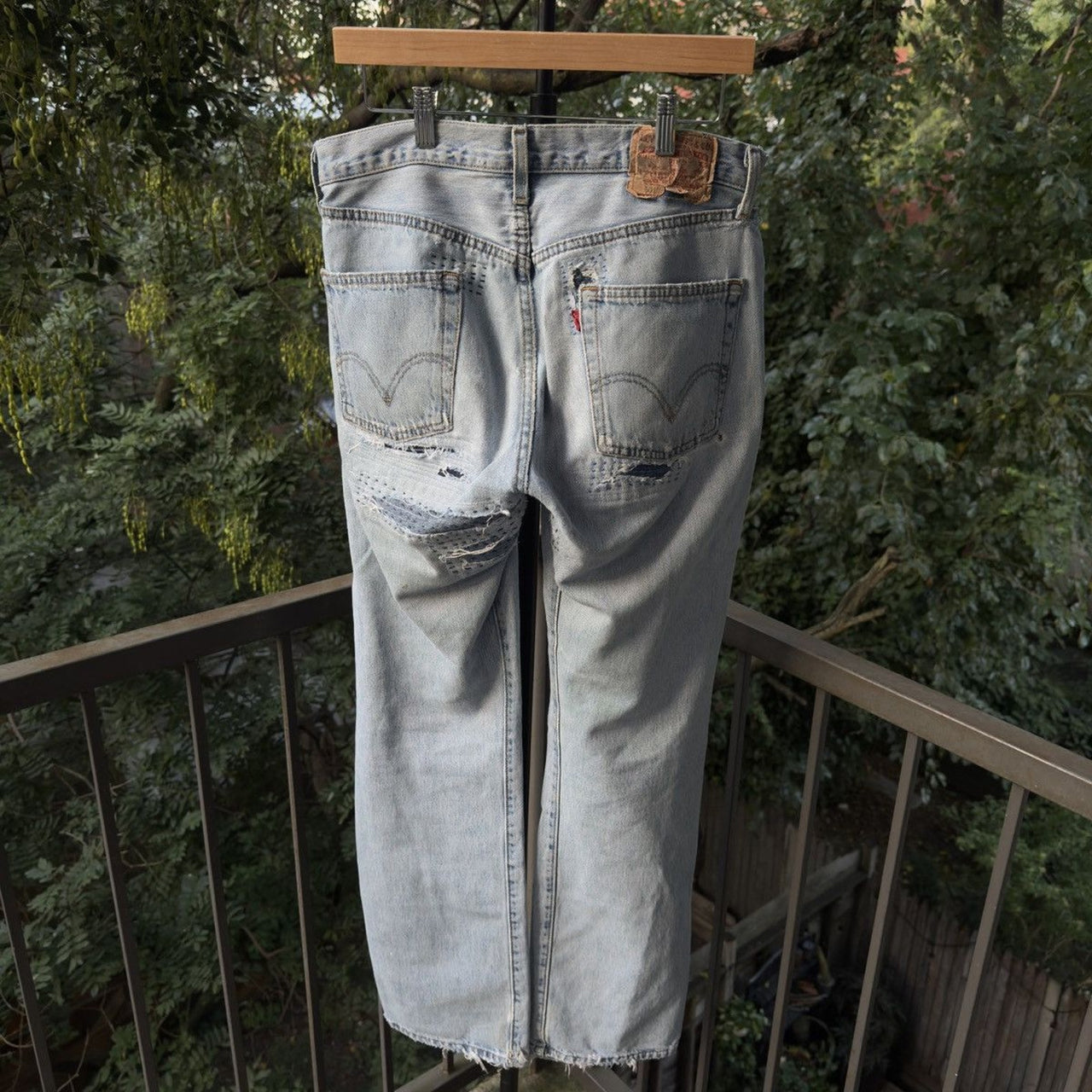 2000s Levi's 501xx Thrashed Faded Repaired Jeans
