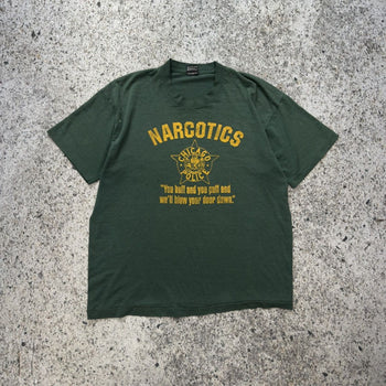 Camiseta descolorida de la Unidad de Narcóticos de Chicago de los años 90