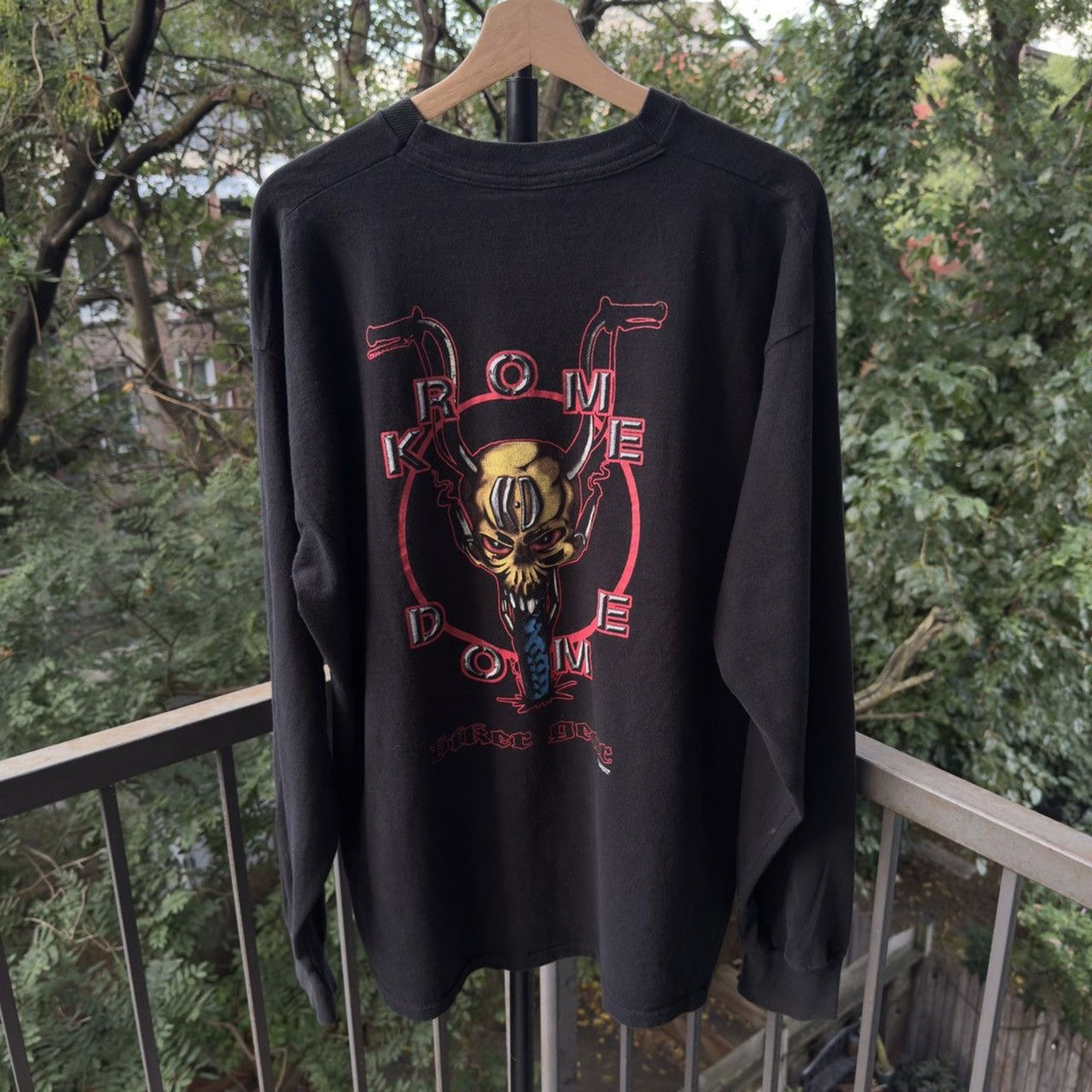 1990s Krome Dome Biker Gear Longsleeve Tee