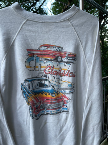 1980s CHEVY CLASSICS RAGLAN CREWNECK SWEATSHIRT