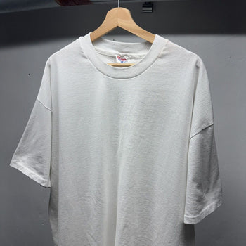 1990s Blank White Single Stitch Tee