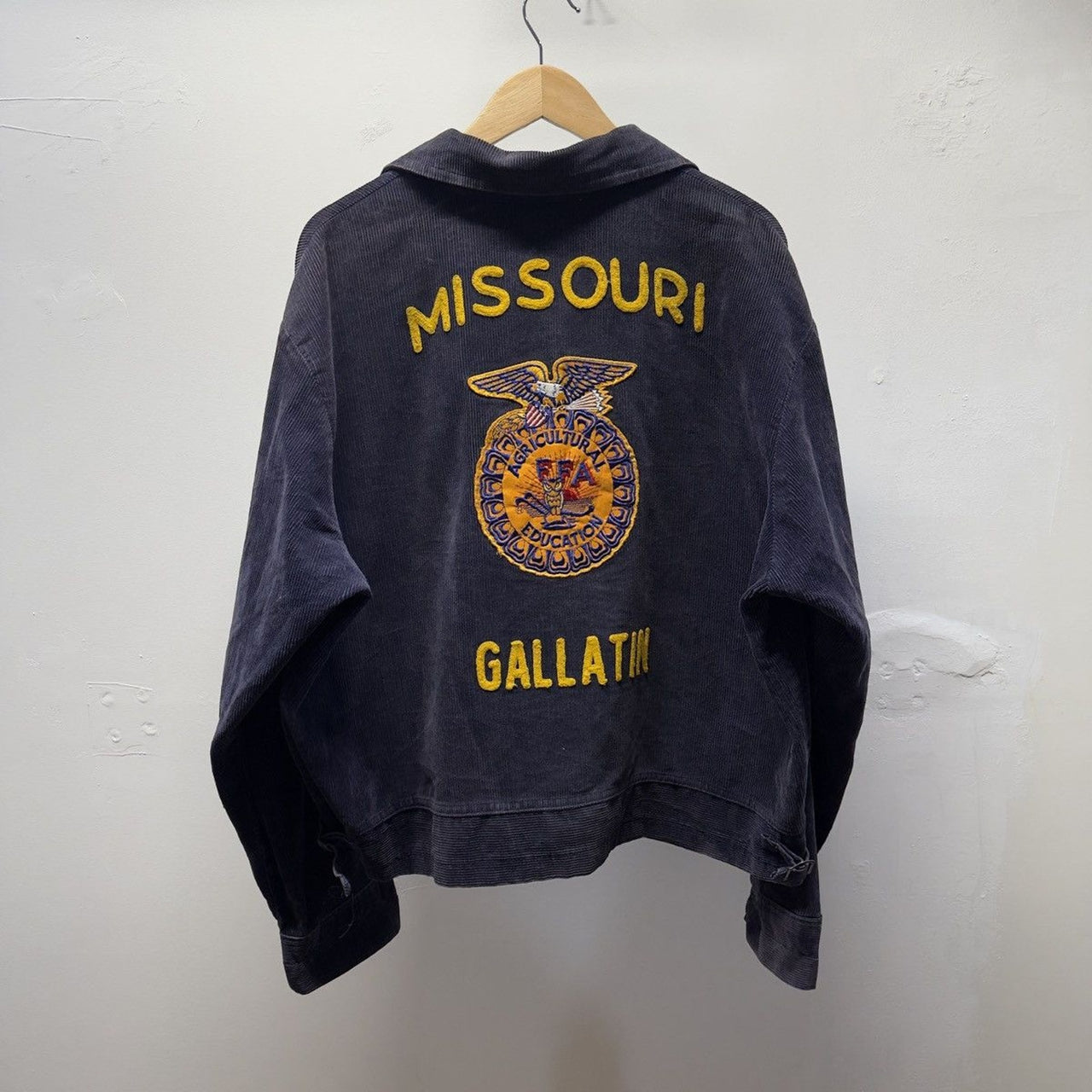 Vintage 1980s Made in USA Faded FFA Corduroy Work Jacket