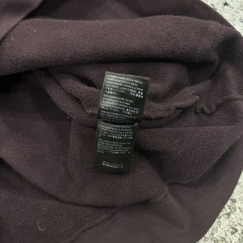 BALENCIAGA BURGUNDY LOGO PULLOVER HOODIE