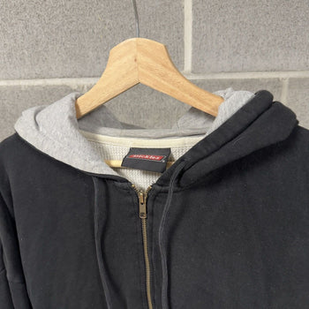 2000s Thrashed Faded Dickies Thermal Lined Zip Hoodie