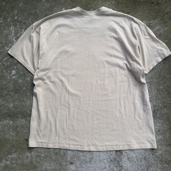 2000S NIKE MINI SWOOSH LOGO TEE BEIGE