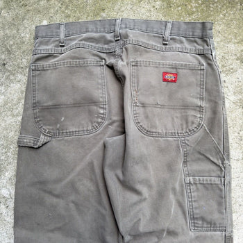 2000s DICKIES THRASHED REPAIRED FADED CANVAS WORK PANTS