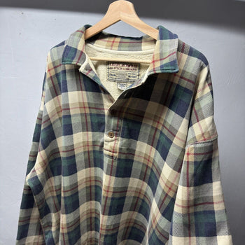 2000s Abercrombie & Fitch Plaid Flannel Sweatshirt