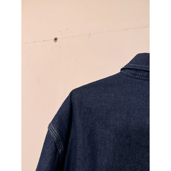 1960s 1970s Denim Chore Coat