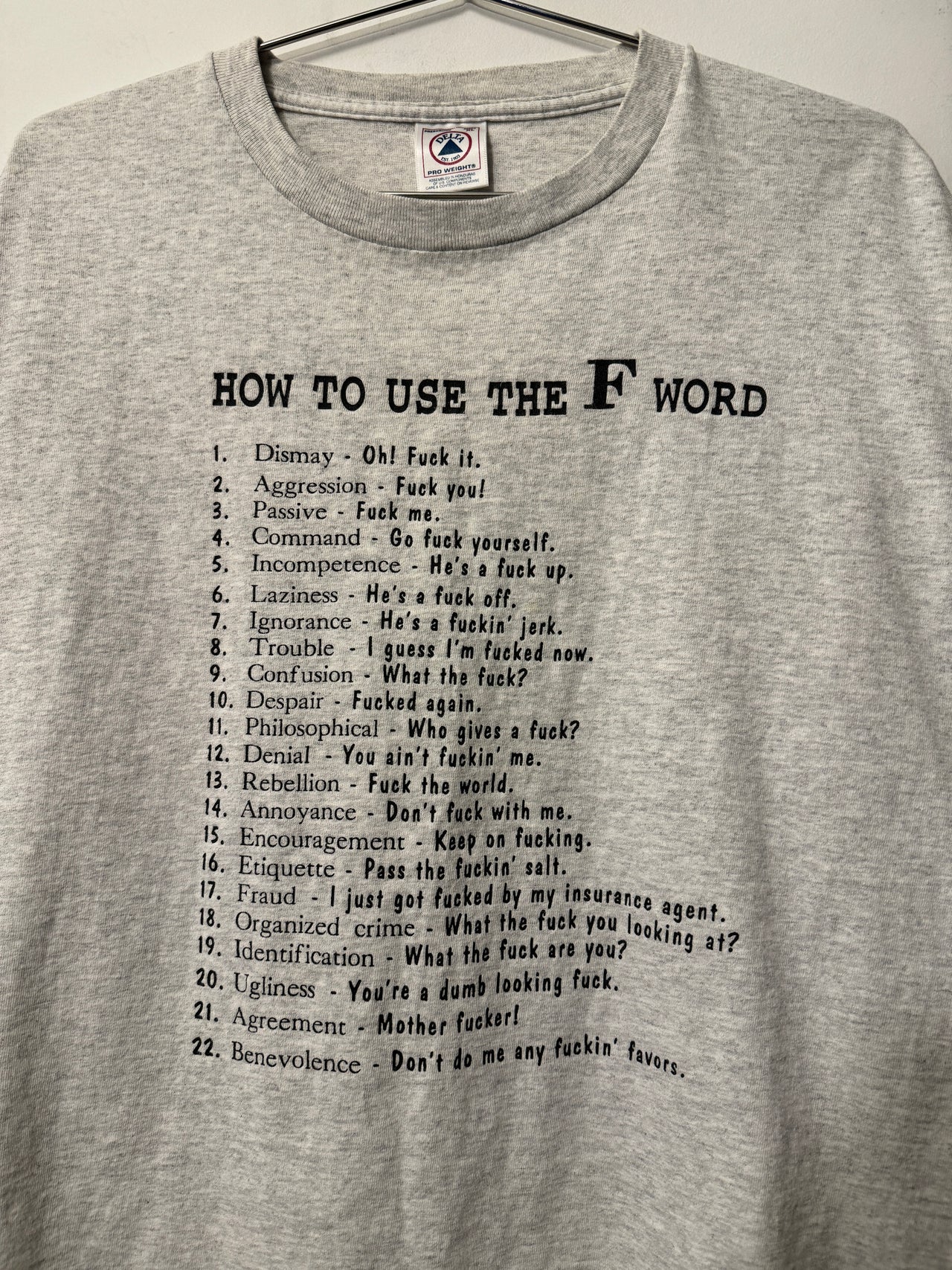 2000s HOW TO USE THE F WORD TEE