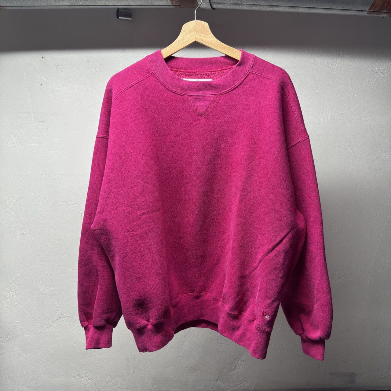 1990s Russell Athletic Heavy Boxy Pink Sweatshirt