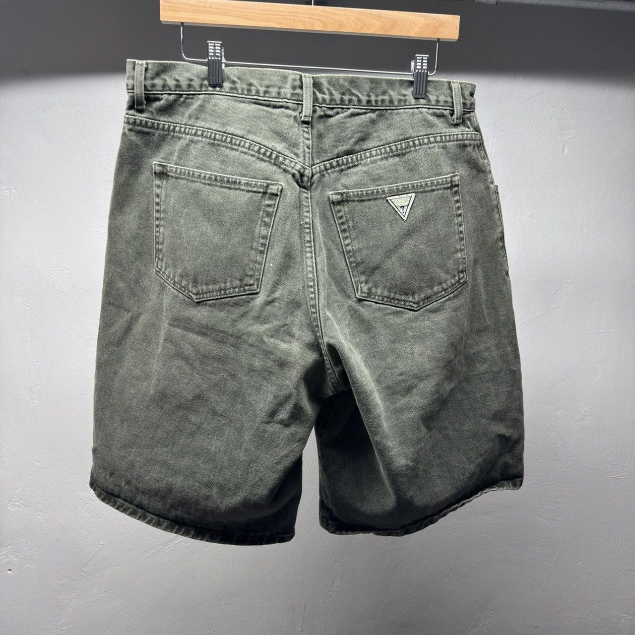 1990s Guess Jeans Faded Thrashed Denim Shorts