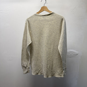 Vintage 1990s Duofold Wool Cotton Beige Longsleeve Shirt