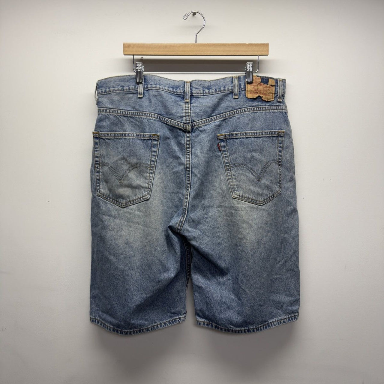 Vintage 2000s Levi's 569 Faded Distressed Baggy Denim Shorts
