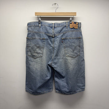 Vintage 2000s Levi's 569 Faded Distressed Baggy Denim Shorts
