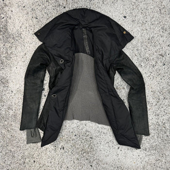 ISAAC SELLAM EXPERIENCE LAMBSKIN LEATHER DOWN JACKET