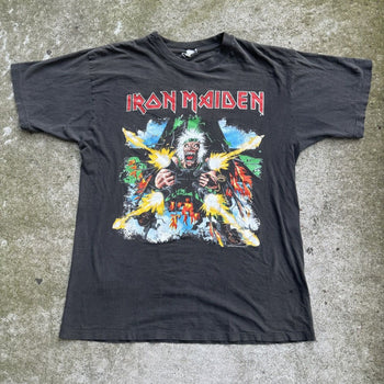 1980s IRON MAIDEN TAILGUNNER WORLD TOUR TEE