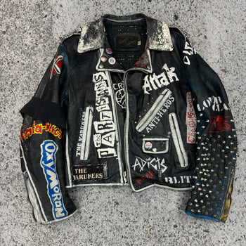 1980s STUDDED PUNK LEATHER JACKET