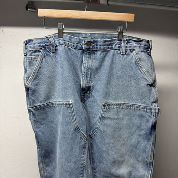 2000s Carhartt Faded Denim Double Knee Jeans