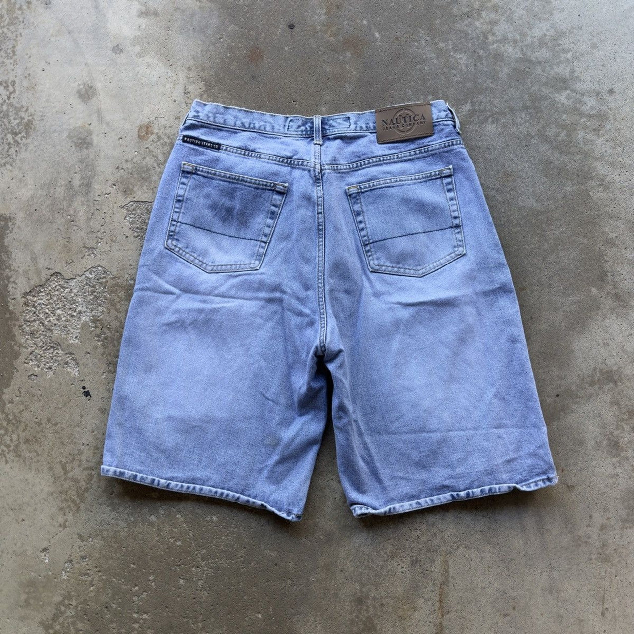 2000s NAUTICA BAGGY FADED DENIM JEAN SHORTS JORTS