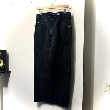 1990S LEVI'S SILVERTAB BAGGY BLACK DENIM JEANS