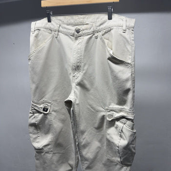 1990s Y2K Thrashed Levi's L2 Baggy Wide Cargo Pants