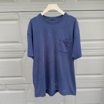 1990s Faded Blue Pocket Tee