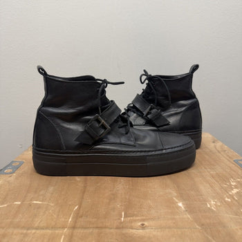 Ann Demeulemeester Raven Strap Buckle Shoes