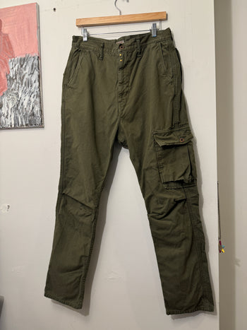 KAPITAL RINGOMAN OLIVE CARGO PANTS