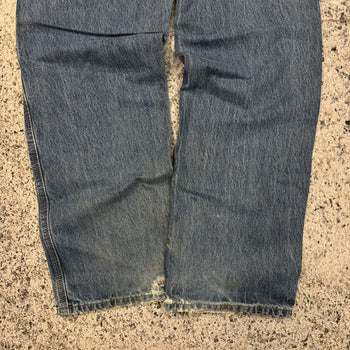 2000S THRASHED FADED CARHARTT DENIM WORKWEAR JEANS