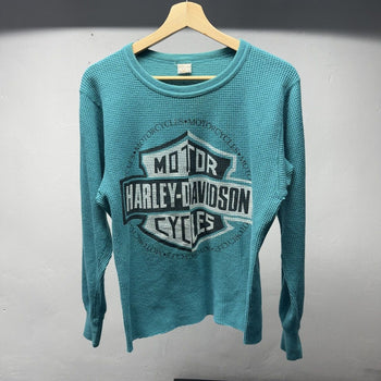 1990s Harley Davidson Faded Thermal Shirt