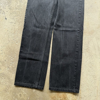 1990s LEVI'S 505 BLACK STRAIGHT DENIM JEANS