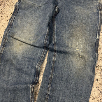 2000S THRASHED FADED CARHARTT DENIM WORKWEAR JEANS