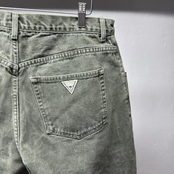 1990s Guess Jeans Faded Thrashed Denim Shorts