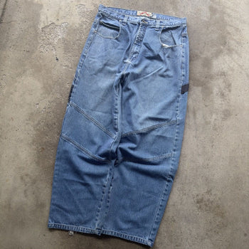 1990s/2000s Y2K BAGGY DENIM SKATER FADED CARPENTER JEANS