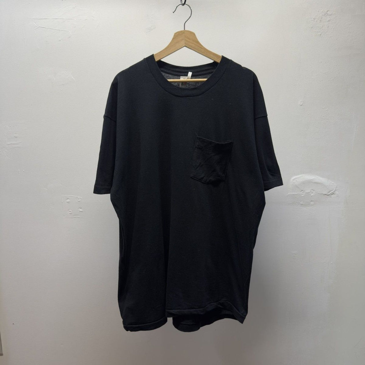 Vintage 1990s Blank Black Made in USA Single Stitch Tee
