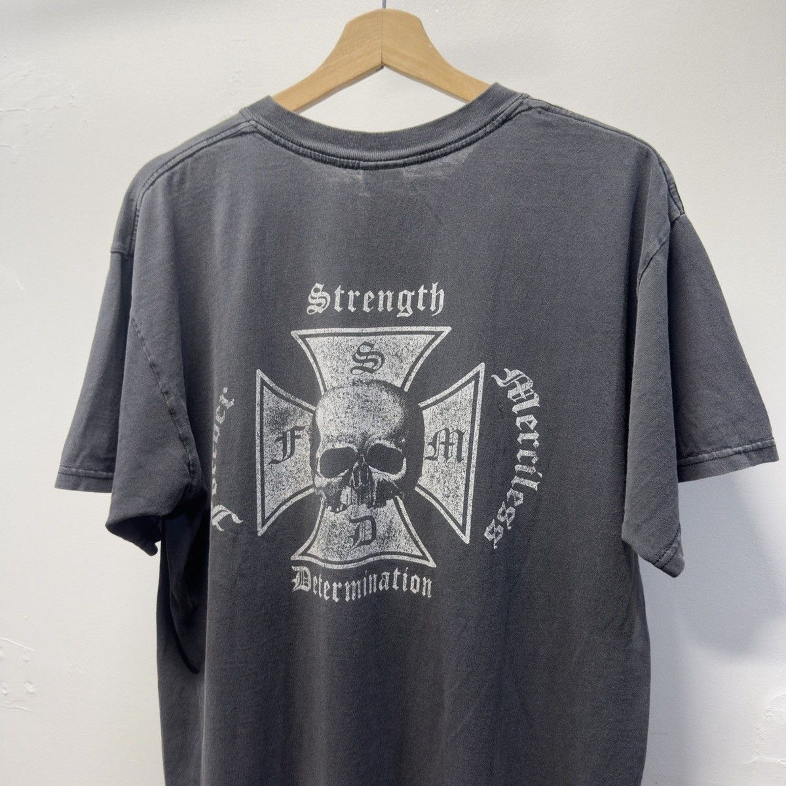 Vintage 2000s Faded Distressed Biker Tee