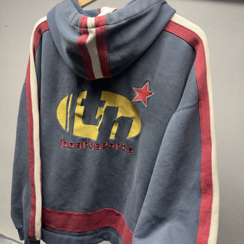 1990s Tommy Hilfiger Boardsports Hoodie Thrashed Faded