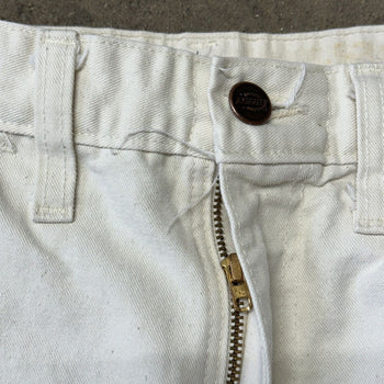 1980s DICKIES WHITE PAINTER CANVAS CARPENTER PANTS