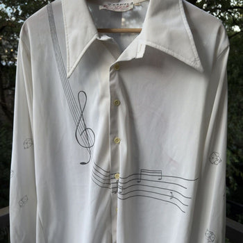 1970s Music Print Art Shirt