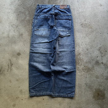 1990S/2000S Y2K PACO JEANS BAGGY PATCH DENIM SKATER JEANS