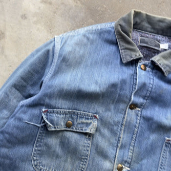 1970s THRASHED SEARS WORK ‘N LEISURE THRASHED DENIM CHORE COAT