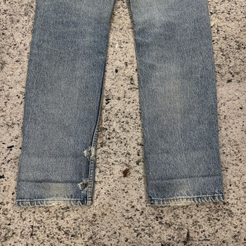 Vaqueros Levi's 505 Thrashed Faded de la década de 1980