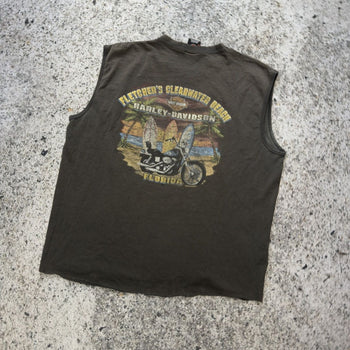 1990s Harley Davidson Thrashed Faded Tank
