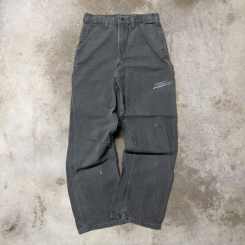 2000s Carhartt Baggy Faded Moss Green Carpenter Pants