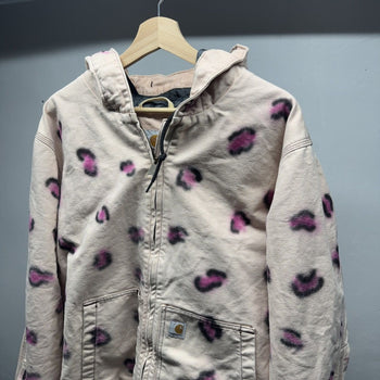 Carhartt Custom Leopard Print Heavyweight Work Jacket