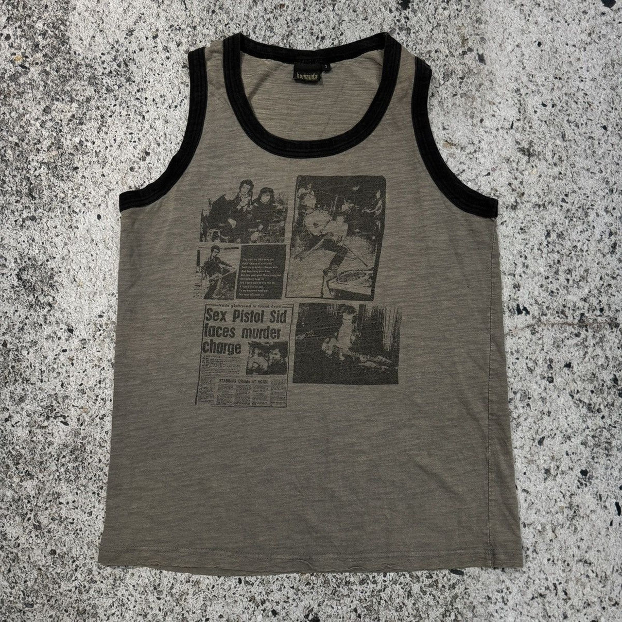 FADED SEX PISTOLS MURDER RIBBED TANK