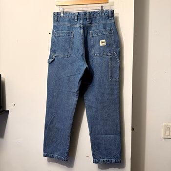 STUSSY DENIM DOUBLE KNEE WORK PANTS